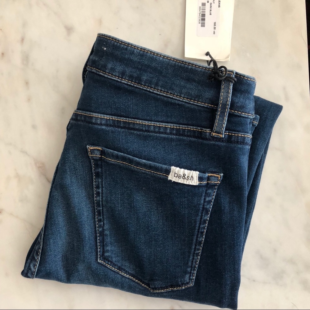 Designer Blue Denim Jeans- ankle cropped